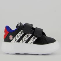 Tênis Adidas Grand Court Spider-man CF Infantil Preto