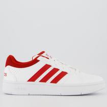 Tênis Adidas Hoops Classic Branco e Vermelho Tênis Adidas Hoops Classic Branco e Vermelho