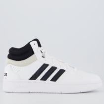 Tênis Adidas Hoops Mid Classic Branco e Preto