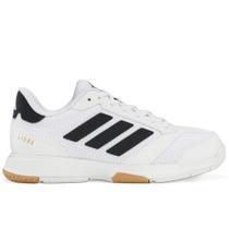 Tênis Adidas Ligra 8 Indoor Branco e Preto Tênis Adidas Ligra 8 Indoor Branco e Preto
