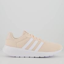 Tênis Adidas Lite Race 3.0 Feminino Rosa e Branco Tênis Adidas Lite Race 3.0 Feminino Rosa e Branco