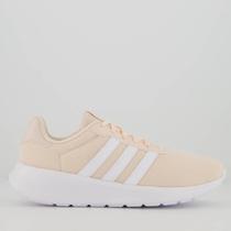 Tênis Adidas Lite Race 3.0 Feminino Rosa e Branco