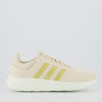 Tênis Adidas Lite Racer 4.0 Feminino Bege e Branco Tênis Adidas Lite Racer 4.0 Feminino Bege e Branco