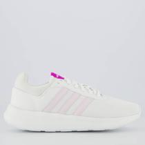 Tênis Adidas Lite Racer 4.0 Feminino Branco e Rosa