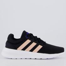 Tenis Adidas Lite Racer Feminino Preto e Rose Tenis Adidas Lite Racer Feminino Preto e Rose
