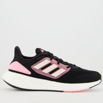 Tênis Adidas Pureboost 22 Feminino Preto e Rosa