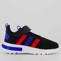 Tênis Adidas Racer TR23 EL Infantil Preto e Azul