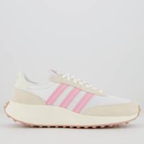 Tênis Adidas Run 70S Feminino Branco Bege e Rosa