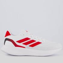 Tênis Adidas Runfalcon 5 3S Branco e Vermelho