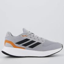 Tênis Adidas Runfalcon 5 Cinza e Laranja Tênis Adidas Runfalcon 5 Cinza e Laranja