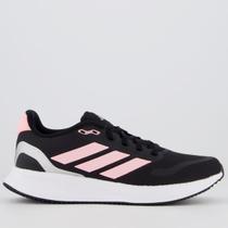 Tênis Adidas Runfalcon 5 Juvenil Preto e Rosa