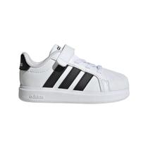 Tênis Adidas Street Talk Infantil - Branco+Preto - 24 Tênis Adidas Street Talk Infantil - Branco+Preto - 24