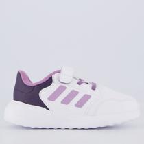 Tênis Adidas Tensaur Run 3.0 Branco e Roxo Infantil