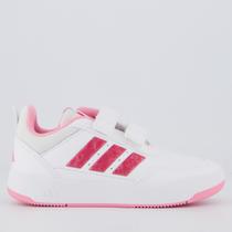 Tênis Adidas Tensaur Sport 3.0 CF Infantil Branco e Rosa