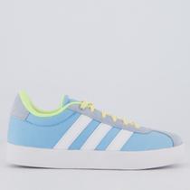 Tênis Adidas VL Court 3.0 Azul e Amarelo Juvenil