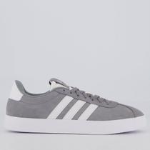 Tenis Adidas VL Court 3.0 Feminina Cinza e Branco