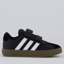 Tênis Adidas VL Court 3.0 Preto e Branco Infantil Tênis Adidas VL Court 3.0 Preto e Branco Infantil