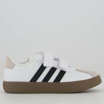 Tênis Adidas VL Court 3.0 Skateboarding Infantil Branco e Preto Tênis Adidas VL Court 3.0 Skateboarding Infantil Branco e Preto
