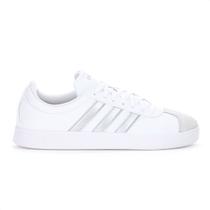 Tênis Adidas VL Court Base Branco e Prata - Feminino