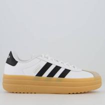 Tênis Adidas VL Court Bold Feminino Branco e Preto Tênis Adidas VL Court Bold Feminino Branco e Preto