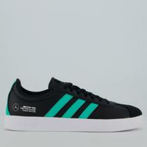 Tênis Adidas VL Court Mercedes AMG Petronas Preto e Verde