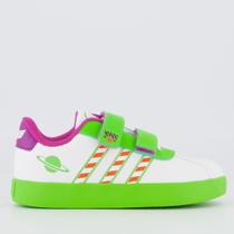 Tênis Adidas VL Court Pixar Buzz CF Kids Branco Tênis Adidas VL Court Pixar Buzz CF Kids Branco