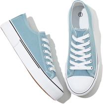 Tênis Adokoo Canvas Low Top Feminino branco/verde 10.5 Tênis Adokoo Canvas Low Top Feminino branco/verde 10.5