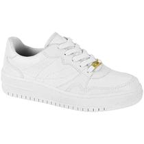 Tenis Adulto Feminino material sintético Branco Vizzano