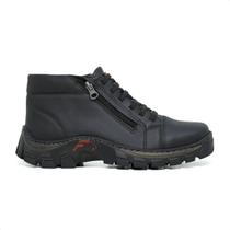Tênis Adventure Coturno Masculino Elastico e Ziper Lateral Solado Tratorado