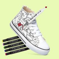 Tenis All Bobbie Goods Infantil Para Pintar Acompanha Canetinhas 208k