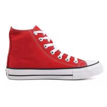 Tenis All Feminino Cano alto Star Authentic Lona tradicional vermelho - start evolution