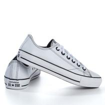 Tênis All Feminino Chuck Taylor Star Branco Couro