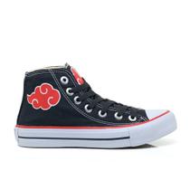 Tenis All Feminino Masculino Star Naruto Akatsuki Cano Alto Botinha Lindo 060Bo