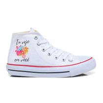 Tenis All Feminino Retrô Presente Vejo Flores em Voce lindo 854bo