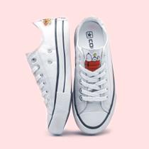 Tenis All Feminino Snoopy Star Cano Baixo Muito lindo Mega lançamento 924snpox