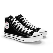 Tênis All Feminino Star Feet Cano Alto Casual Botinha Moda Retro
