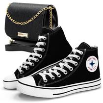 Tênis All Feminino Star Feet Casual Cano Alto Botinha com Bolsa Transversal - Ferraretto