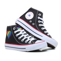 Tenis All Lgbt Cano Alto Star Botinha Tradicional 50% Off 529Bo