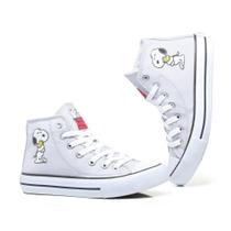 Tenis All Snoopy Star Cano Alto Lona Lindo Snoopy 723HI