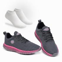 Tênis Ascension Feminino com Meia Inclusa Ideal para Treinos, Corridas Leves e Uso Diário