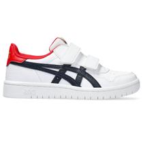 Tênis ASICS Japan S PS - Infantil - Branco com Azul Marinho e Vermelho