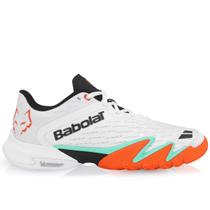 Tênis Babolat Premura 3 Lebrón Padel Branco e Laranja