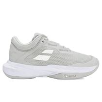 Tênis Babolat SFX 4 Clay Cinza e Branco Feminino Tênis Babolat SFX 4 Clay Cinza e Branco Feminino
