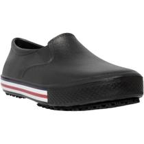 Tenis Babuche Feminino Masculino Preto Com Solado Listrado Eva Confortavel Antiderrapante
