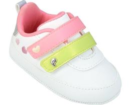 Tênis Baby Kids Pampili Moda Conforto tiras autocolantes Estiloso Menina Fashion