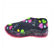 Tênis Baby Menina Love Slip Com Led