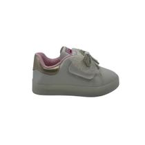 Tênis Baby Mini Sua Cia LED Off White Laço 778 - Off 27