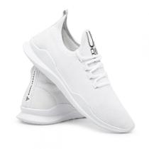 Tênis Básico Com Sola De Borracha Amanda Block Confortável Fecho Em Cadarço