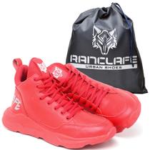 Tênis Basketball em Couro Napa Ranclafe Cano Alto Confortavel