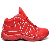 Tênis Basquete Masculino Tamanho Especial Zoom Freak Six Street Vermelho